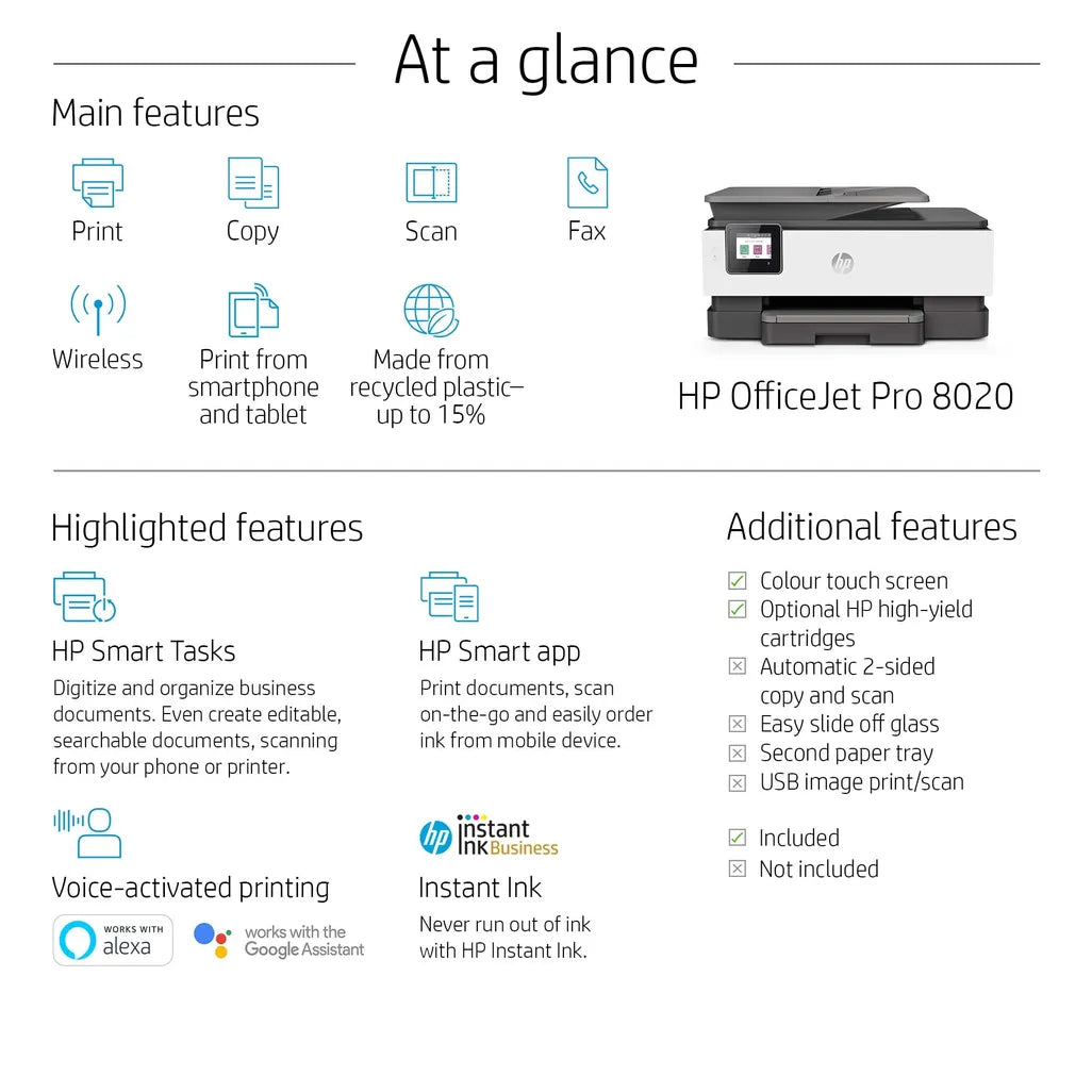 HP OFFICEJET PRO 8023 ALL-IN-ONE COLOUR PRINTER