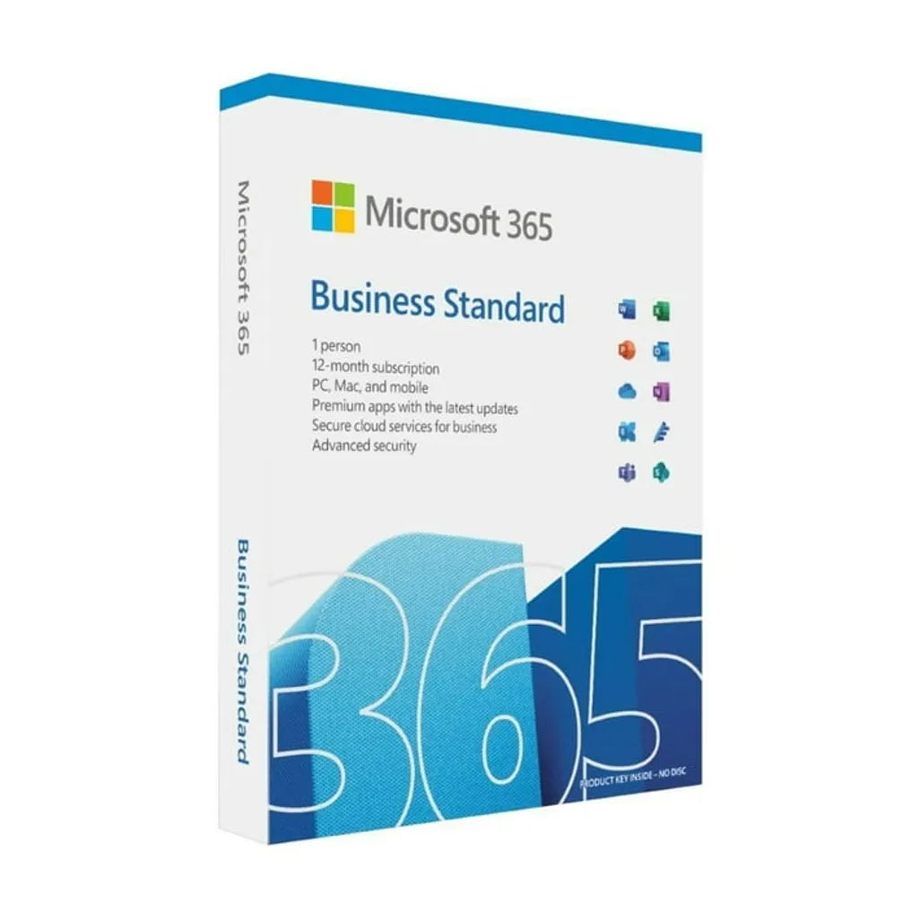 MICROSOFT 365 BUSINESS STANDARD SUBSCRIPTION MEDIALESS