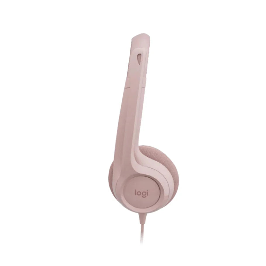 LOGITECH H390 ROSE COMPUTER STEREO USB HEADSET