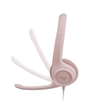 LOGITECH H390 ROSE COMPUTER STEREO USB HEADSET