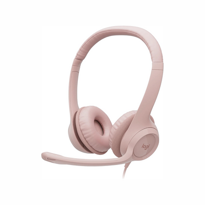 LOGITECH H390 ROSE COMPUTER STEREO USB HEADSET