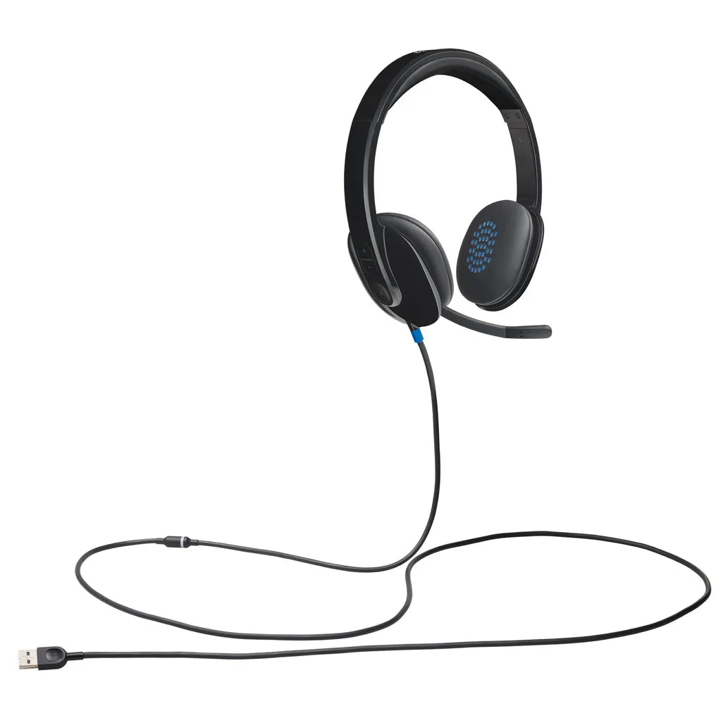 LOGITECH H540 BLACK COMPUTER HD STEREO USB HEADSET