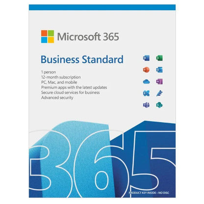 MICROSOFT 365 BUSINESS STANDARD SUBSCRIPTION MEDIALESS